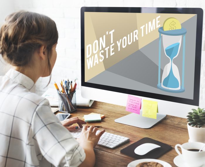 Don't Waste Your Time Concept